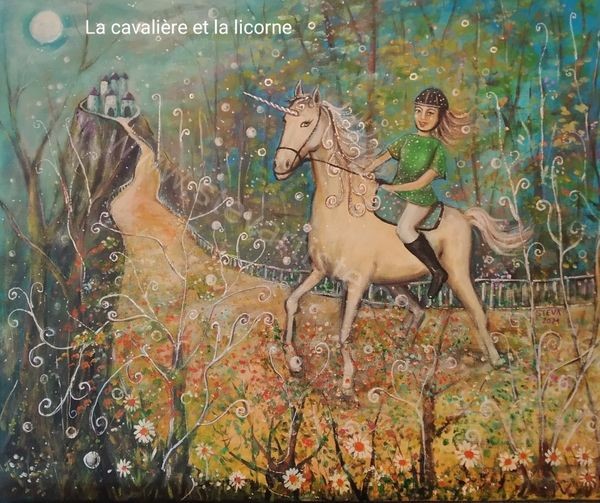 La cavalière et la licorne