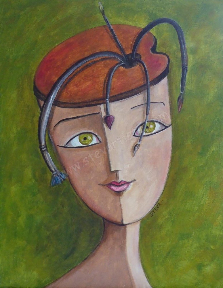 Coiffure d artiste 40x50 cm 2 