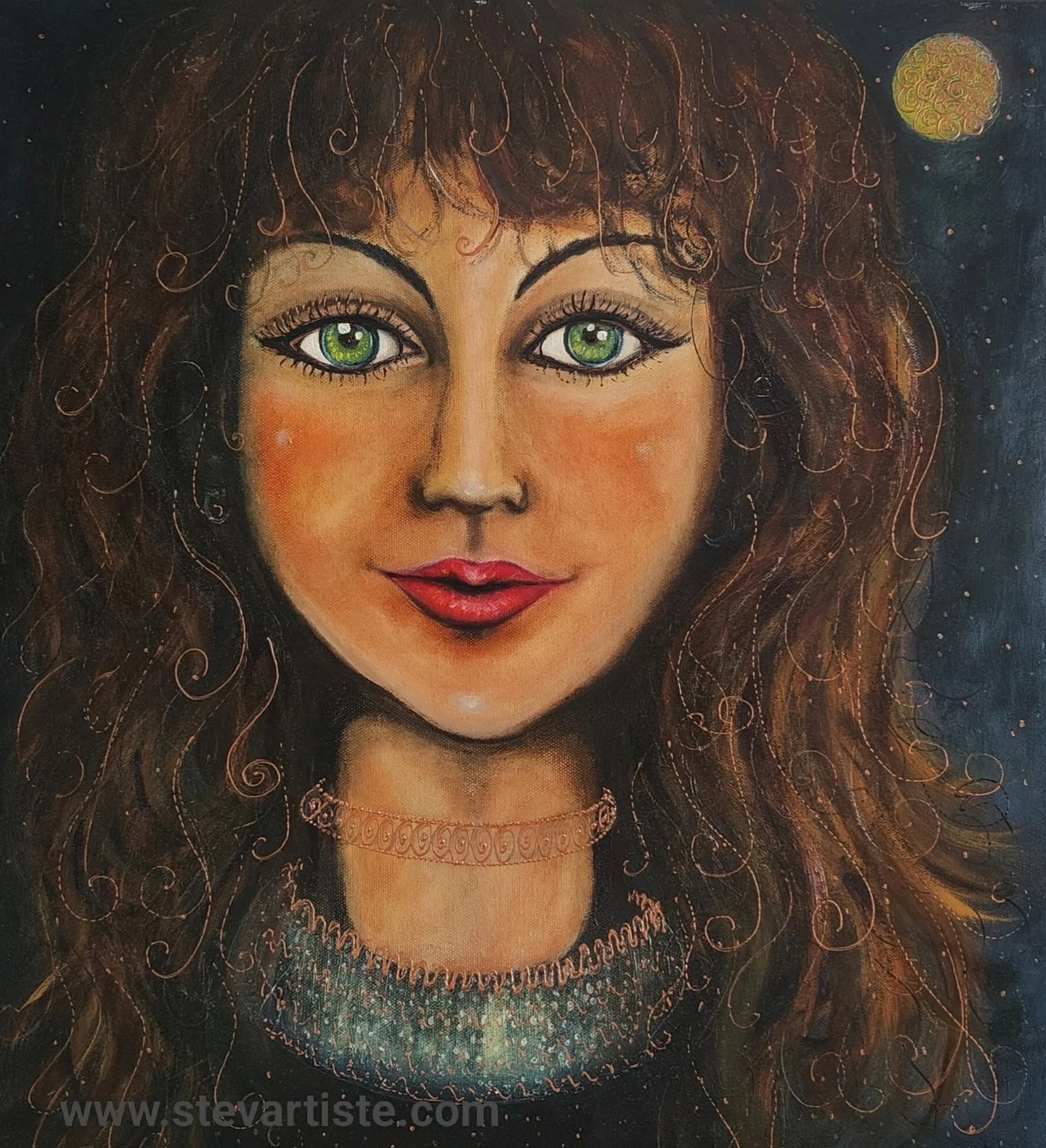 Ella ou la jeune fille aux yeux verts steva copyright 2025
