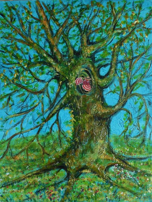 L arbre de monsieur poissonneau comedien 35x27 cm