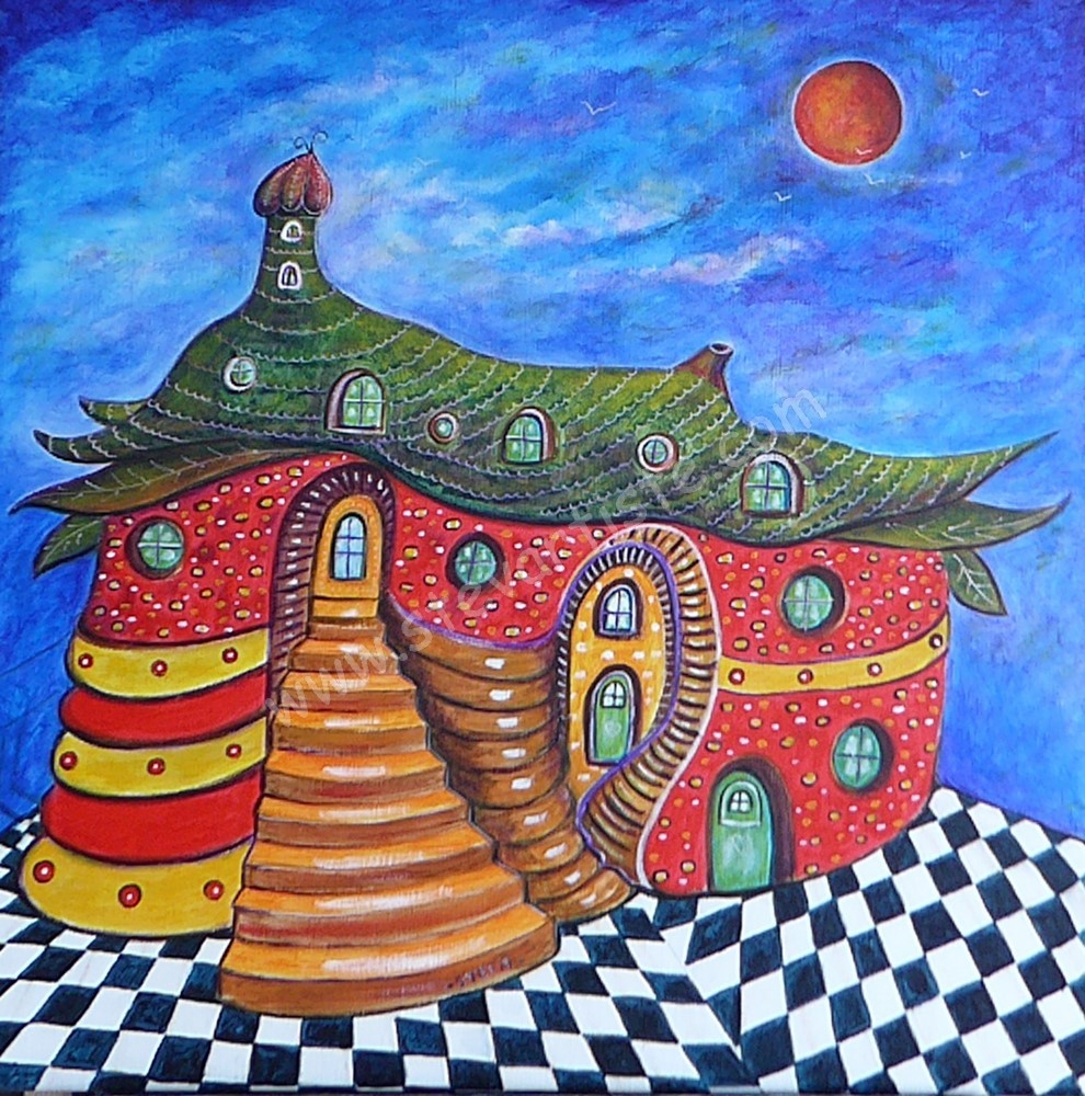 Le domaine de l echiquier steva 60x60 cm acrylique mars 2024
