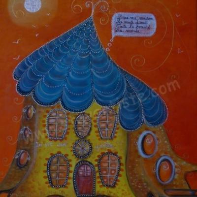 La maison du poète, 46x38 cm 2020