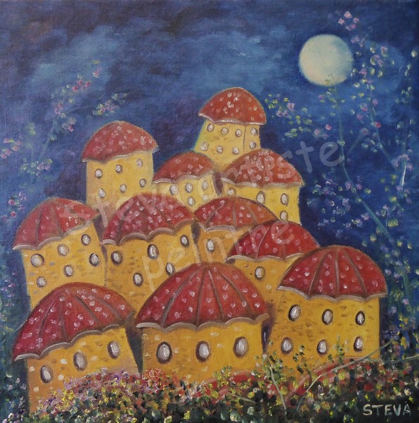 Le village aux 11 maisons -30x30 CP