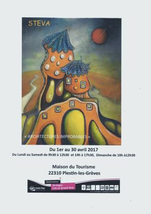 Affiche expo Steva maison du Toursime Plestin-les-Grèves 2017