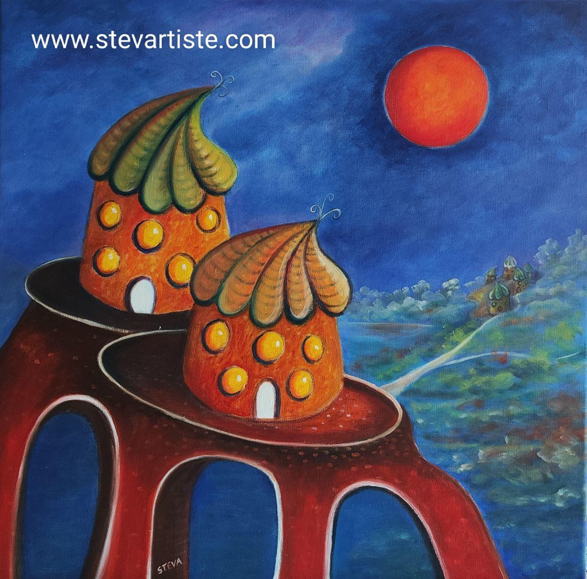 Les portes blanches 60x60 cm 2025