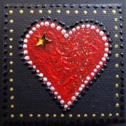 Magnet coeur et etoile a gauche