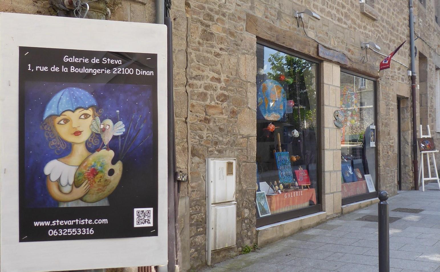 Mai 2023: l'artiste peintre Steva revient à Dinan