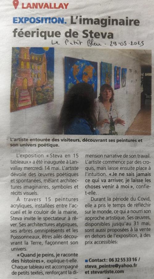Photo petit bleu 25 05 2025 mairie lanvallay steva